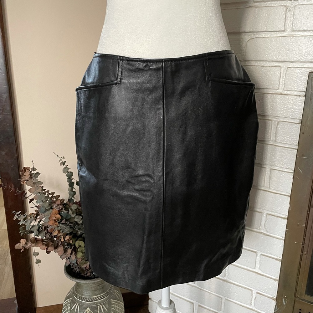 Black Leather Skirt